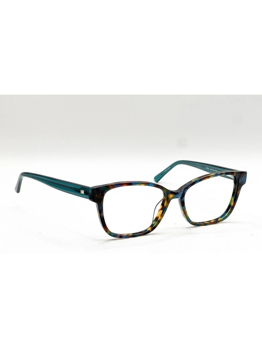 Bebe BB5205 440 Teal Pearl Rectangle Authentic Eyeglass Frames 55-16-140 - Picture 4 of 5